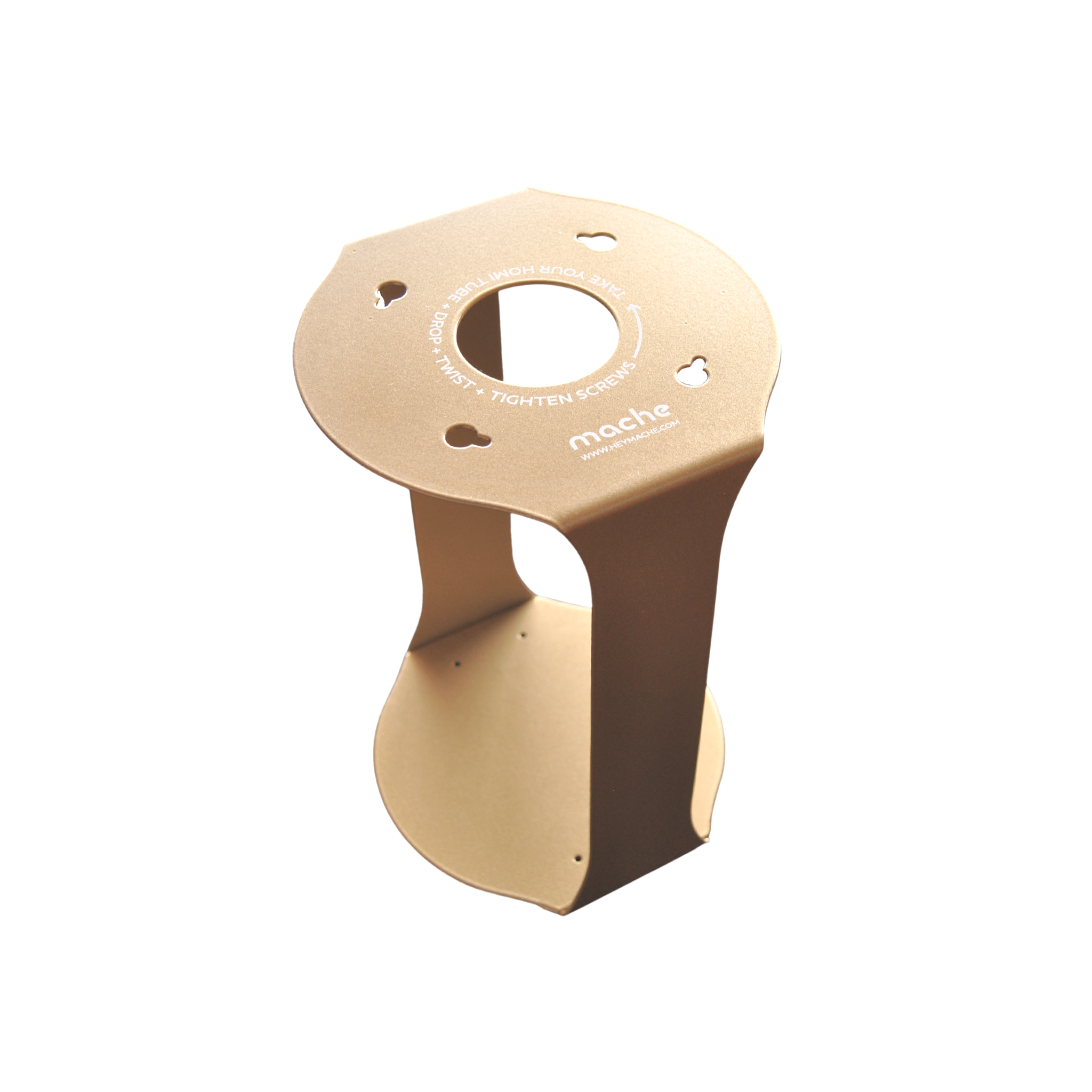 Yoga Mat Tube Floor Stand | Gold